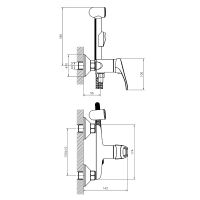 Товар: Гигиенический душ со смесителем Rossinka Хром арт-B35-52 - фото 2 Гигиенический душ со смесителем Rossinka Хром арт-B35-52 — фото 2, Гигиенические души