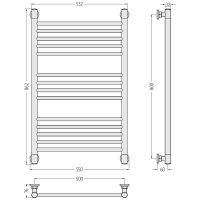 Товар: Водяной полотенцесушитель Сунержа Богема+ прямая 800х500 Белый арт-12-0220-8050 - фото 3 Водяной полотенцесушитель Сунержа Богема+ прямая 800х500 Белый арт-12-0220-8050 — фото 3, Водяные полотенцесушители