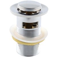 Донный клапан CeramaLux Click-Clack Хром арт-RD013 — фото 1, Донные клапаны