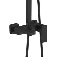 Товар: Душевая система Haiba Черный матовый арт-HB24803-7 - фото 4 Душевая система Haiba Черный матовый арт-HB24803-7 — фото 4, Душевые стойки