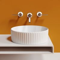 Раковина-чаша Ceramicanova Element 36 Белая глянцевая арт-CN6057 — фото 5, Раковины накладные