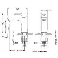 Смеситель для раковины Lemark Evitta Хром арт-LM0506C — фото 2, Смесители для раковины