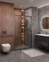 Душевая дверь CEZARES арт-MOLVENO-BF-1-120-C-GM-IV — фото 1, Раздвижные душевые двери