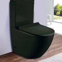 Унитаз компакт CeramaLux с бачком и сиденьем Микролифт арт-2166-1MB — фото 2, Напольные унитазы