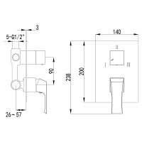 Смеситель для душа Lemark Unit Хром арт-LM4528C — фото 2, Смеситель для душа