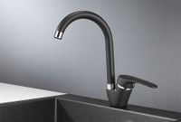 Granula-, СМЕСИТЕЛЬ КУХОННЫЙ арт-1024, ЧЁРНЫЙ — фото 1, Смесители для кухни