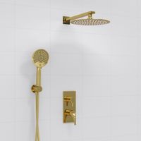 Встраиваемый комплект для душа с верхней душевой насадкой и лейкой арт-A71207 — фото 3, Встраиваемые душевые комплекты