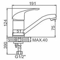 Смеситель для кухни Ledeme H29-B 4529-ВL Хром арт-502729 — фото 2, Смесители для кухни
