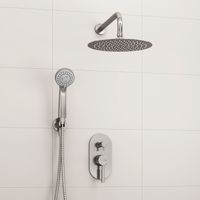 Встраиваемый комплект для душа с верхней душевой насадкой и лейкой арт-A16421 — фото 2, Встраиваемые душевые комплекты