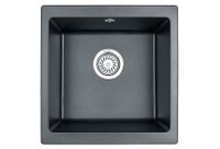 Granula- (чёрный металлик), кухонная мойка, кварц арт-4451, ШВАРЦ — фото 1, Кухонные мойки