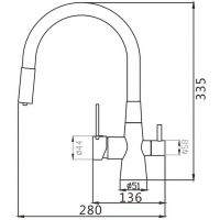 Товар: Смеситель для кухни Maretti Project Black Черный матовый арт-PB31RGF71 - фото 3 Смеситель для кухни Maretti Project Black Черный матовый арт-PB31RGF71 — фото 3, Смесители для кухни