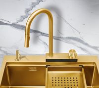 Смеситель для кухни Milacio Ultra Золото брашированное арт-MCU.556.GD — фото 9, Смесители для кухни