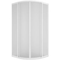 Душевой уголок Melodia della vita Project Tondo 80x80 профиль Белый полистирол призма арт-MCNPT8080PsWt — фото 2, Душевые уголки четверть круга