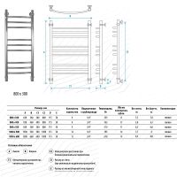 Водяной полотенцесушитель Energy Prestige 800x300 Черный матовый арт-EWTR0PRES08030R905M — фото 2, Водяные полотенцесушители