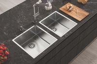 Мойка для кухни KOMBINO 20 SAT-90 340X400X200 в комплекте с сифоном 1130551 арт-1100234.0 — фото 2, Кухонные мойки