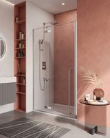 Душевая дверь Cezares арт-LINER-B-12-120-C-Cr-L — фото 1, Распашные душевые двери