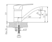Смеситель для кухни Haiba Хром арт-HB4504 — фото 2, Смесители для кухни