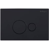 Клавиша смыва BelBagno Черная матовая арт-BB084NERO — фото 1, Кнопки смыва
