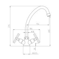 Товар: Смеситель для кухни Lemark Promotion Хром арт-LM6050C - фото 2 Смеситель для кухни Lemark Promotion Хром арт-LM6050C — фото 2, Смесители для кухни