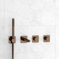 Встраиваемый комплект для ванны с лейкой и изливом арт-A8851.309.311.290.292.291 — фото 1, Смеситель для ванны