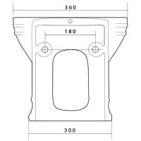Биде Caprigo Armonia подвесное Белое арт-5804 — фото 2, Биде подвесные