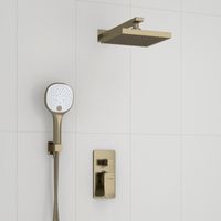 Встраиваемый комплект для душа с верхней душевой насадкой и лейкой арт-A16040 — фото 2, Встраиваемые душевые комплекты