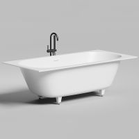 Ванна из искусственного камня Salini Ornella Axis Kit 190х90 Белая глянцевая арт-103512G — фото 10, Ванны из искусственного камня