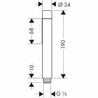 Ручной душ Axor Starck Хром арт-28532000 — фото 8, Лейки для душа