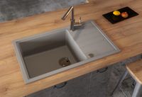 Мойка для кухни INTERMEZZO 130 GRANITAL BEIGE- G55 780X480X200 1X в компл.с сифоном 1117292, арт-1117048.0 — фото 2, Кухонные мойки