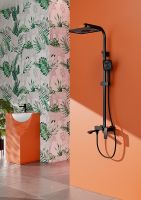 Душевая система Raglo Черная матовая арт-R01.24.06 — фото 3, Душевые стойки