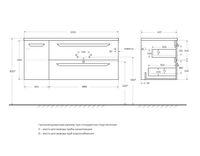 Товар: База под раковину подвесная CEZARES арт-ECO-CER-N-1200-2C-1A-SO-BL-R - фото 2 База под раковину подвесная CEZARES арт-ECO-CER-N-1200-2C-1A-SO-BL-R — фото 2, Тумбы под раковину