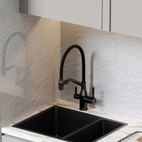 Смеситель для кухни Sancos Orta Черный матовый арт-SC4008MB — фото 6, Смесители для кухни