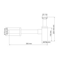 Сифон для раковины арт-A072 — фото 2, Сифоны для раковины