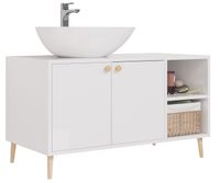 Товар: Тумба LUNO, 100см, напольная, 2дв., 2 откр. полки,белый глянец, под ум. Триумф арт-99.2003 - фото 7 Тумба LUNO, 100см, напольная, 2дв., 2 откр. полки,белый глянец, под ум. Триумф арт-99.2003 — фото 7, Тумбы под раковину