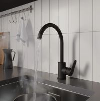 Смеситель для кухни Milardo Poli Черный матовый арт-POLBLJ0M05 — фото 5, Смесители для кухни