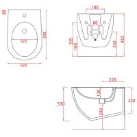 Товар: Биде Artceram File 2.0 подвесное Белое матовое арт-FLB001 05 30 - фото 2 Биде Artceram File 2.0 подвесное Белое матовое арт-FLB001 05 30 — фото 2, Биде подвесные
