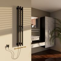 Электрический полотенцесушитель Altasan АргоПроф 120х17 Черный муар арт-АргоПроф12017ЧМ — фото 3, Электрические полотенцесушители