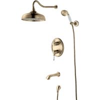 Душевая система Lemark Villa Бронза арт-LM4822B — фото 1, Встраиваемые душевые комплекты