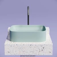 Раковина-чаша Ceramicanova Element 51 Зеленая матовая арт-CN6052MLG — фото 4, Раковины накладные