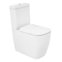 Унитаз-компакт безободковый CEZARES LUX арт-CZR-159-CPR/CZR-159-SC — фото 1, Напольные унитазы