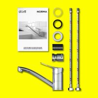 Товар: Смеситель для раковины Dorff Norma Хром арт-D1000000 - фото 6 Смеситель для раковины Dorff Norma Хром арт-D1000000 — фото 6, Смесители для раковины