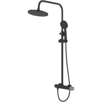 Душевая система Bronze de Luxe Focus Черная матовая арт-24612BG — фото 1, Душевые стойки