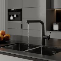 Смеситель для кухни Iddis Pure Черный матовый арт-PURBLPFi05 — фото 2, Смесители для кухни