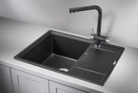 Granula- (чёрный металлик), кухонная мойка, кварц арт-6503, ШВАРЦ — фото 2, Кухонные мойки