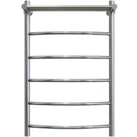 Водяной полотенцесушитель Aringa Бро 80x50 с полкой Хром арт-AR03030CH — фото 5, Водяные полотенцесушители