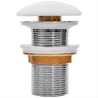 Донный клапан Iddis Optima Home click-clack Белый матовый арт-OPHWM00i88 — фото 1, Донные клапаны