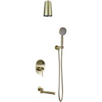 Душевая система Bronze de Luxe Scandi Бронза арт-14582-501BR — фото 1, Встраиваемые душевые комплекты