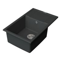 Мойка кухонная Point Велета 78 , графит арт-PN3002GR — фото 3, Кухонные мойки