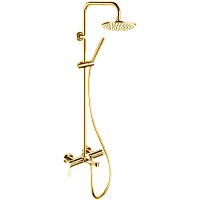 Душевая система Remer Class Line Золото глянцевое арт-L34X7MMM20DO — фото 1, Душевые стойки