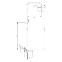 Товар: Душевая система Raglo Хром арт-R30.24 - фото 13 Душевая система Raglo Хром арт-R30.24 — фото 13, Душевые стойки